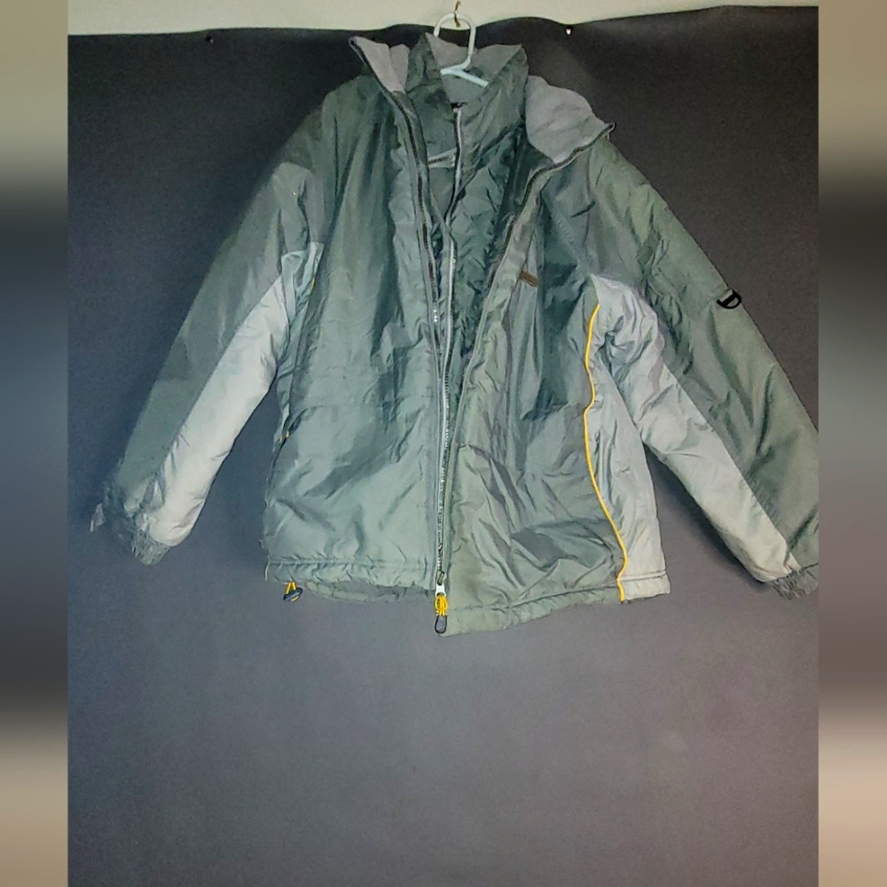 Zeroxposur jacket boy sliver size L (14/16) ski Snowboard water repellent hooded